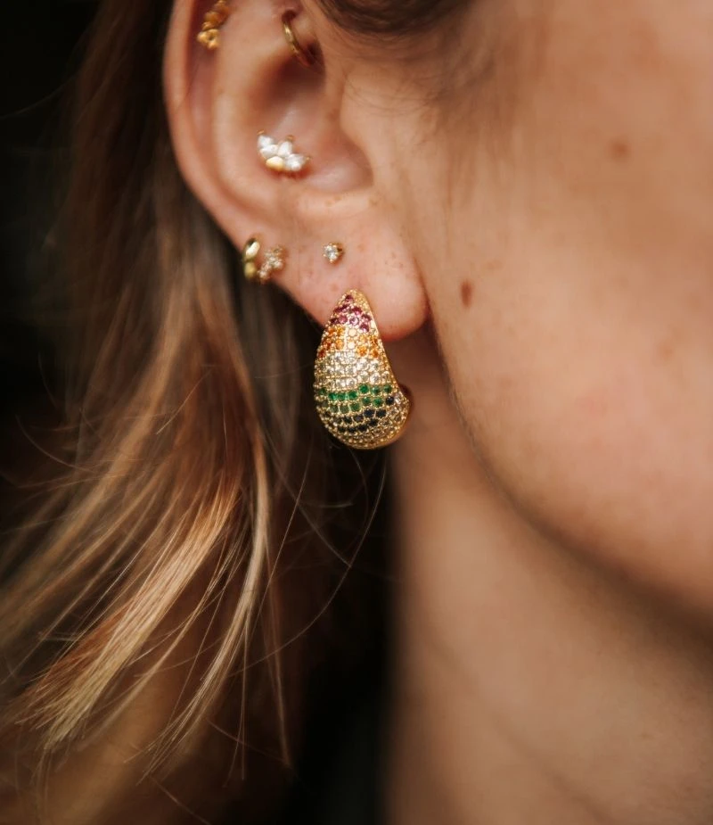 Boucles D'oreilles Strass - Bijoux Cailloux