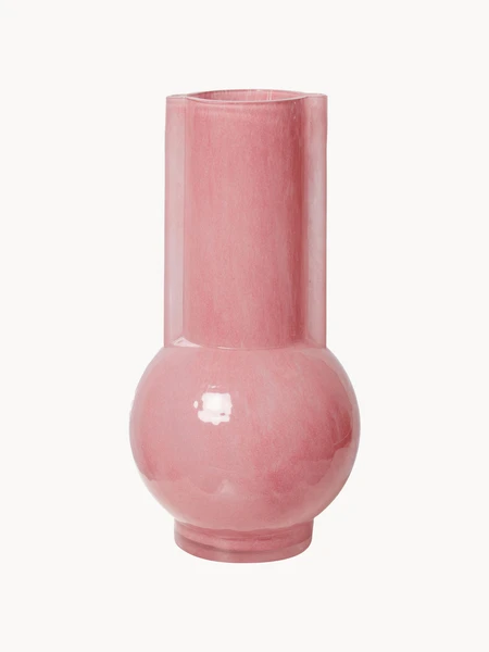 Vase design en verre Flamingo, haut. 25 cm