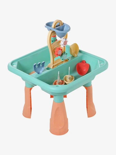 Table de jeu plein air sable et eau multicolore