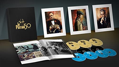 Le Parrain-Trilogie [Édition 50ème Anniversaire limitée-4K Ultra-HD + Blu-Ray + Livre + Goodies]
