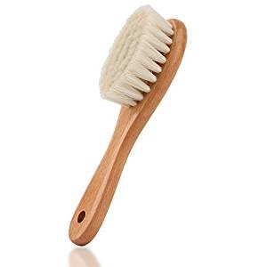 Brosse Cheveux Bebe A Cheveux Poils De Chevre Doux Premium Brosse A Bebe En Bois Pour