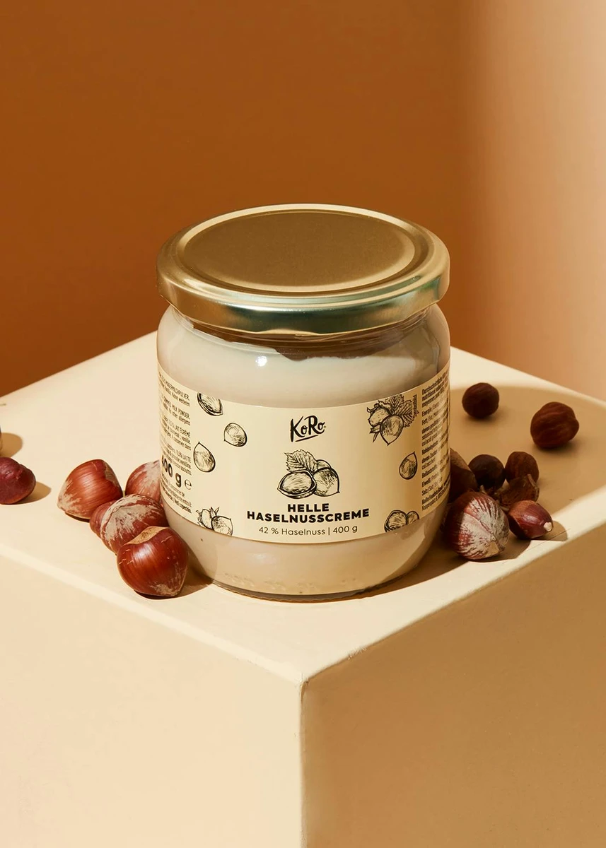 Crème de noisettes au lait 400 g - Sans huile de palme | KoRo France