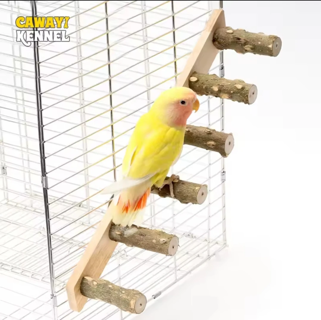 Échelle en bois pour perroquet et hamster, jouet coule pour animaux de compagnie, anciers de meulage amusant, accessoires d'escalade pour oiseaux, 4/6 marches - AliExpress 15