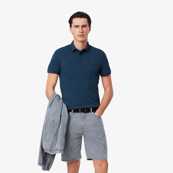 Polo Paris regular fit en Piqué stretch