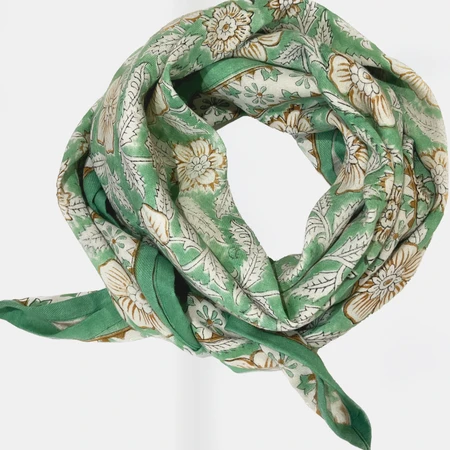 Foulard Adulte Delhi Jade 100 cm