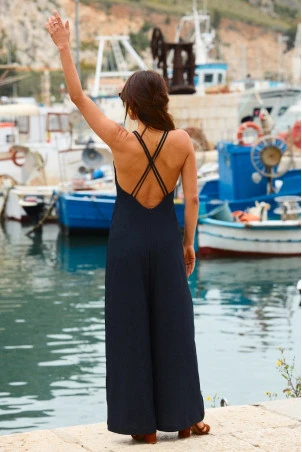 COMBINAISON CAMÉLIA NOIR
