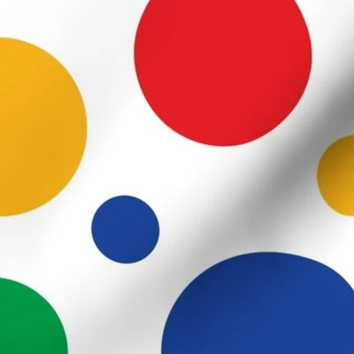 Twister Clown Circus Wonderbread Polka Fabric | Spoonflower