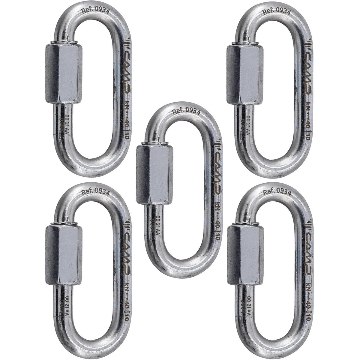 C.A.M.P. Oval Quick Link Steel 8 mm 5er Set- Schließring