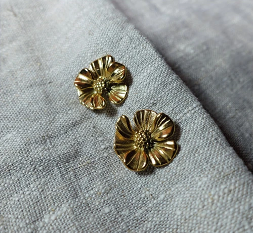 Boucle d'oreilles marguerites