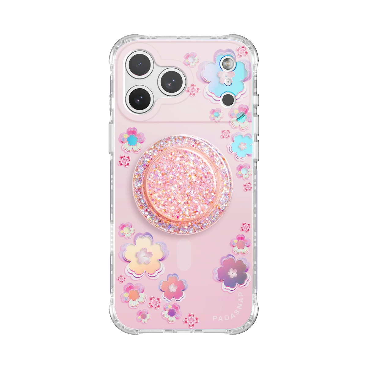 Holo-Sakura MagSafe Phone Case Grip Set