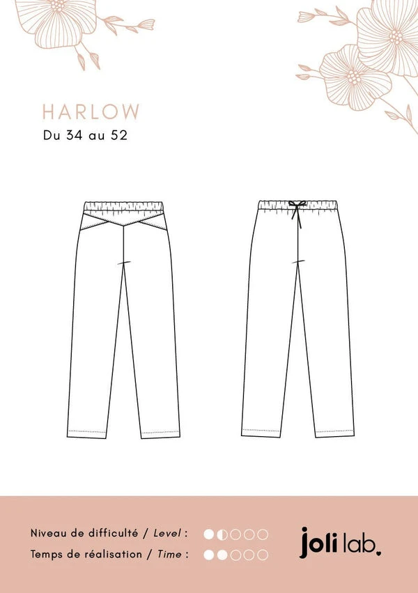 Pantalon Harlow - Patron Couture PDF ou Pochette