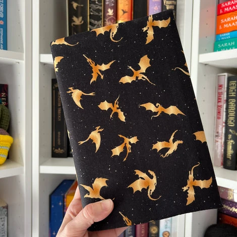 Gold Dragons - Fabric Dust Cover – visuallyvee