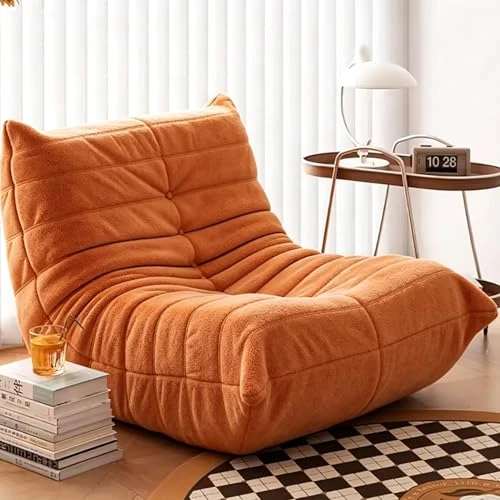 Fucxeoy Fauteuil Togo, Fauteuil Poire d'angle, Canapé d'angle Confortable, Lounge Ergonomique en Mousse, pour Salon, Chambre, dortoir, Salon, Bureau