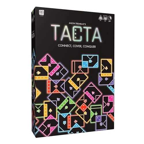 USAOPOLY TACTA Jeu de Cartes – Jeu de Formes Stratégique et Rapide – pour Tous Âges – 2+ Joueurs | 20 Min | Dès 7 Ans – Anglais