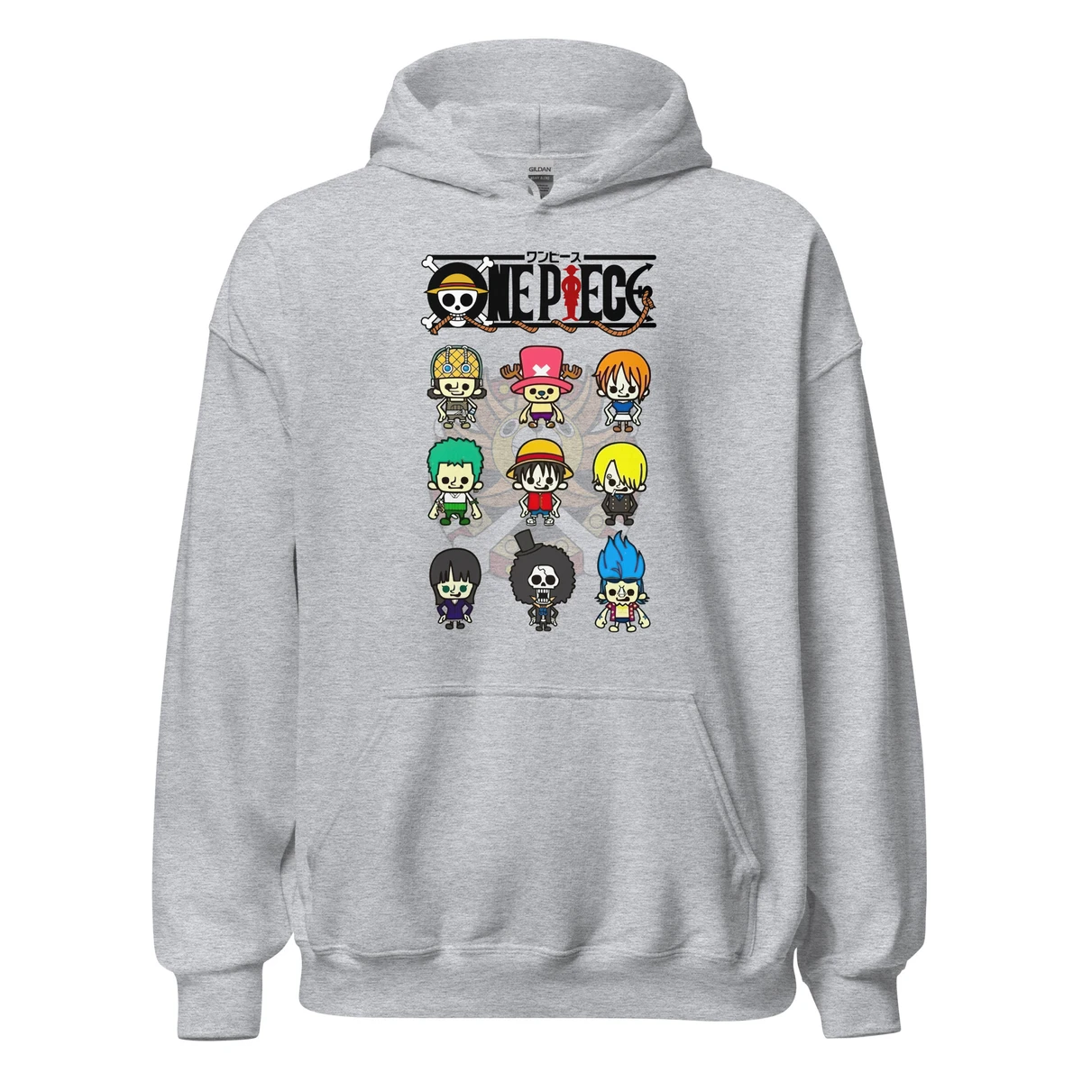 One Piece Main Characters Funny Hoodie - Official One Piece Merch Collection 2024 - One Piece Universe Store
