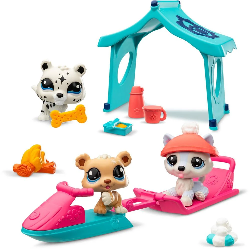 LITTLE PET SHOP -PACK A THEME 3 PETS - NEIGE