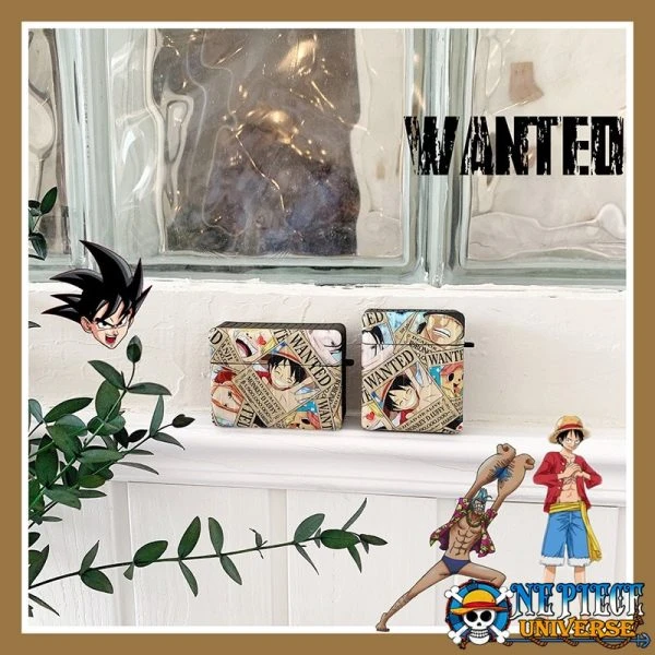 One Piece Luffy Wanted Airpod Pro Case - Official One Piece Merch Collection 2024 - One Piece Universe Store