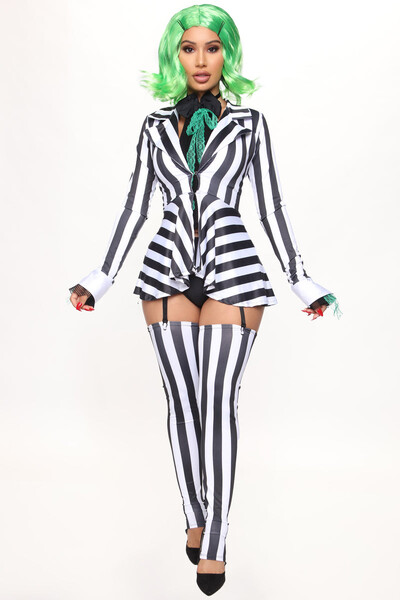 Got The Juice 6 Piece Costume Set - Black/White