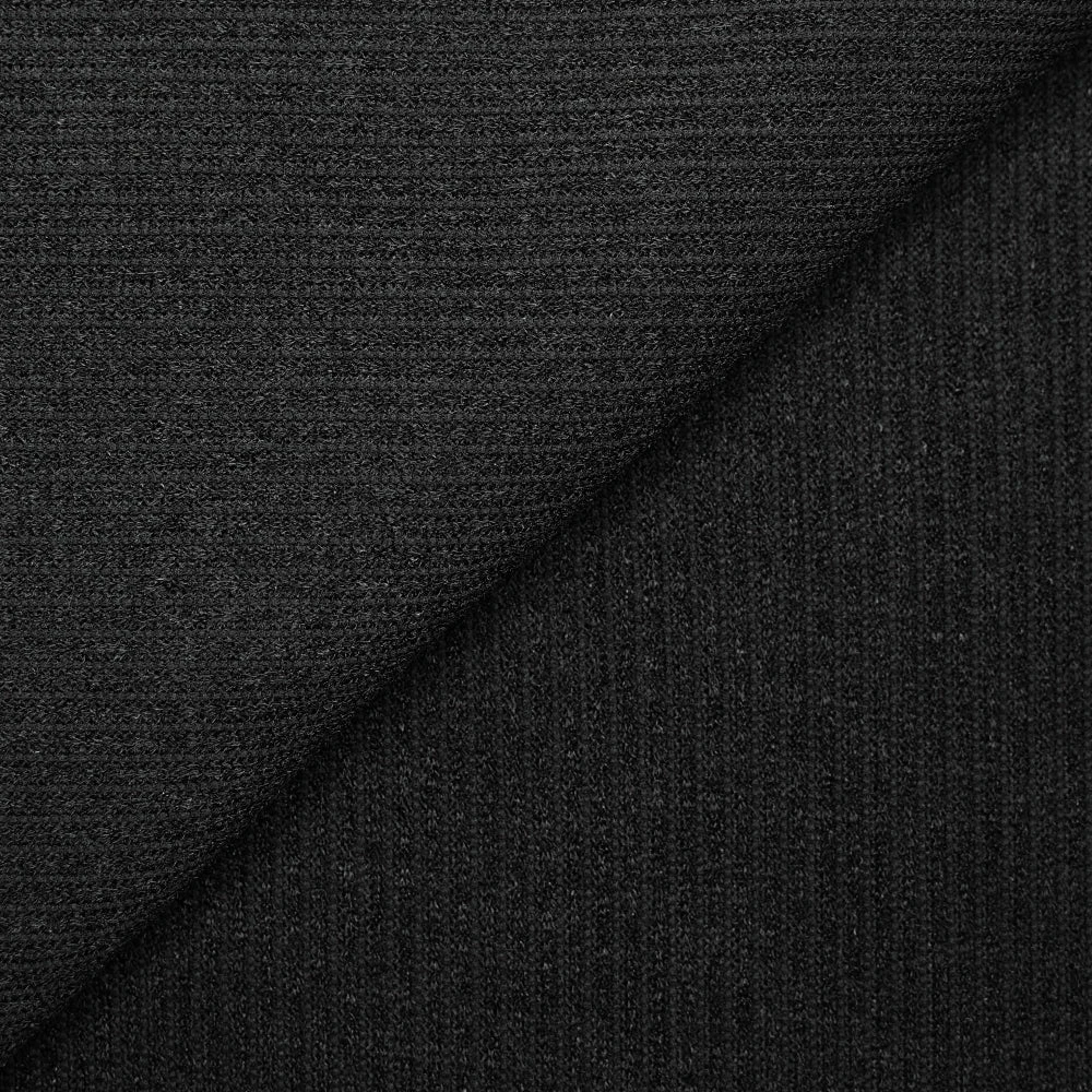 Maille Louise côtelée noir