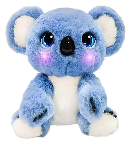 KOKO CALINS, Peluche Koala Interactive, avec + 50 réactions, 26 cm, Câlins, Mouvements, Sons et lumières, à partir de 4 Ans, Jouets pour Enfants à partir de 4 Ans, GIOCHI PREZIOSI, MYC00