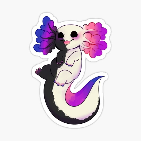Fierté Axolotl - Genderfluid | Sticker