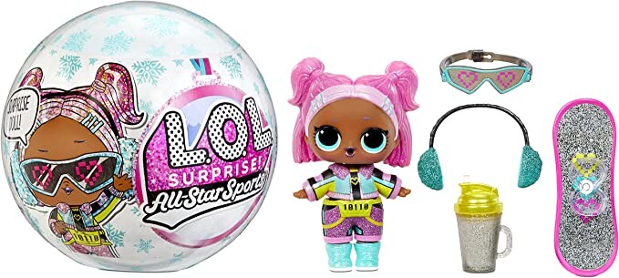 LOL Surprise All-Star Sports Série 5 Jeux d’Hiver – Poupée Scintillante avec 8 Surprises à découvrir Dont Une Carte à échanger, des Tenues & Accessoires, Cadeaux pour Filles/ garçons, 4 Ans + : Amazon.fr: Jeux et Jouets