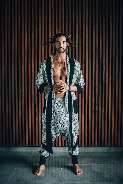 Bohemian Kimono Robe / Light Weight Kimono Cardigan / Tulum Outfit / Gypsy aesthetic / Boho Men / Beach Outfit / Festival Outfit / Summer