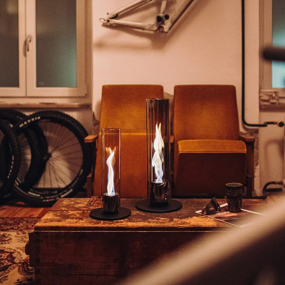 Cheminée de table portable au bioéthanol - Les Raffineurs