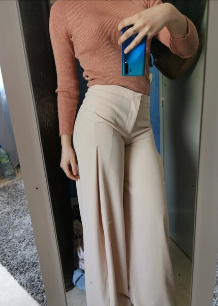 Pantalon évasé taille haute 🌼