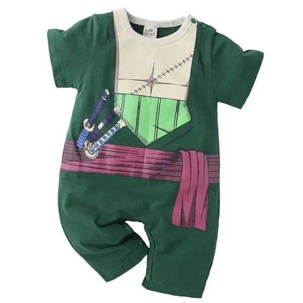 One Piece Anime Zoro Onesie Clothes Baby Swimsuit Newborn - One Piece Universe - The Best Store for One Piece Merchandise