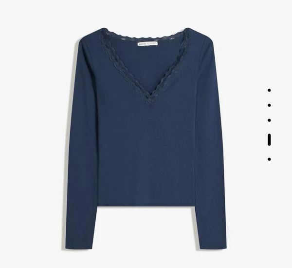  tshirt a manches longues en dentelle