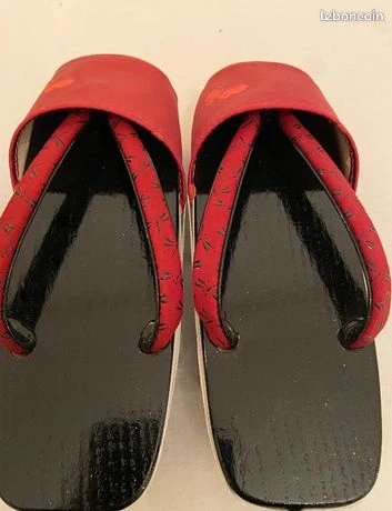 Sabots japonais Geta SHIBORI