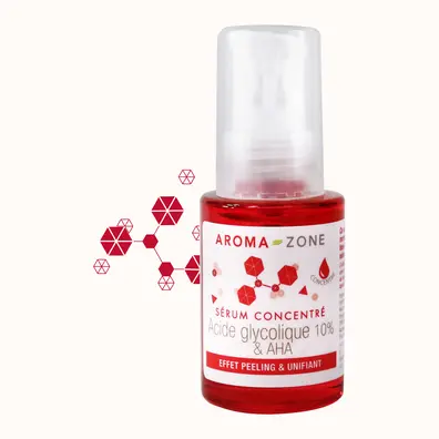 Sérum visage concentré Acide glycolique 10% & AHA