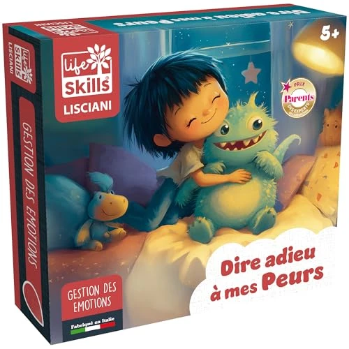 Lisciani – Life Skills – Dire Adieu à Mes Peurs – Jeu de Société Éducatif pour Enfants dès 5 Ans – Apprentissage de la Gestion des Peurs et des Émotions – Activités Ludiques sans Écran