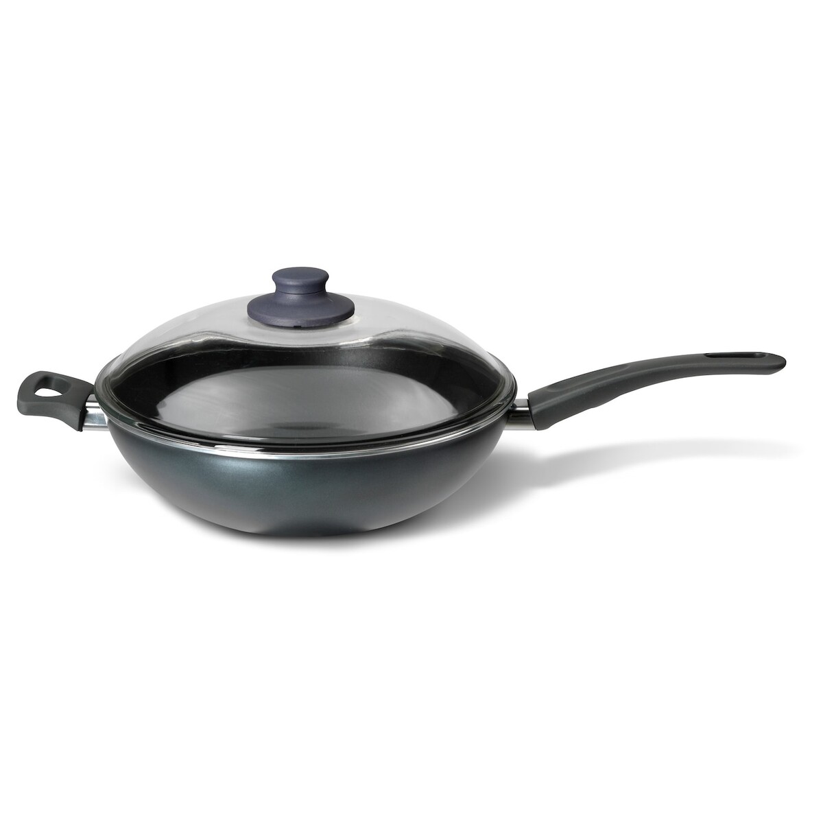 SKÄNKA Wok avec couvercle - gris - IKEA