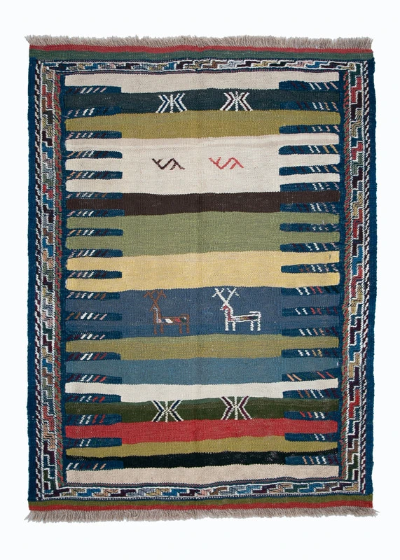 120 x 86 cm  Kilim Rug, Tapis Kilim, Kelim Teppich, Tappeto Kilim, Alfombra Kilim, Tapete Kilim