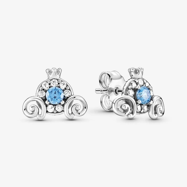 Clous d'Oreilles Disney Cendrillon Carrosse Citrouille