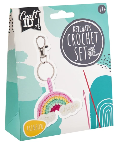Kit porte-clés au crochet Craft It - Arc-en-ciel