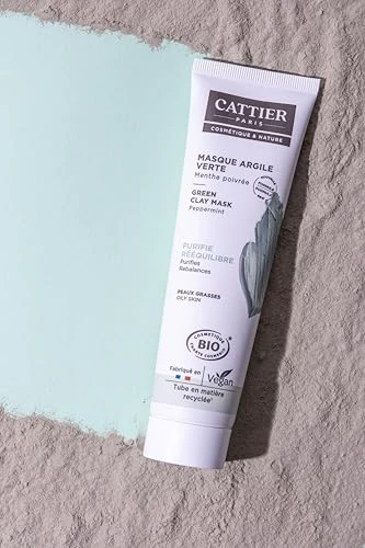 Cattier masque à l'argile verte menthe poivrée 100ml