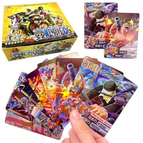 CBOSNF One-Piece Cartes Anime, One-Piece TCG Cards,One-Piece Trading Card Booster Box Anime Games, Anime Games Carte à Collection Jeu De Cartes(20Packs, 9 Cards/Pack)
