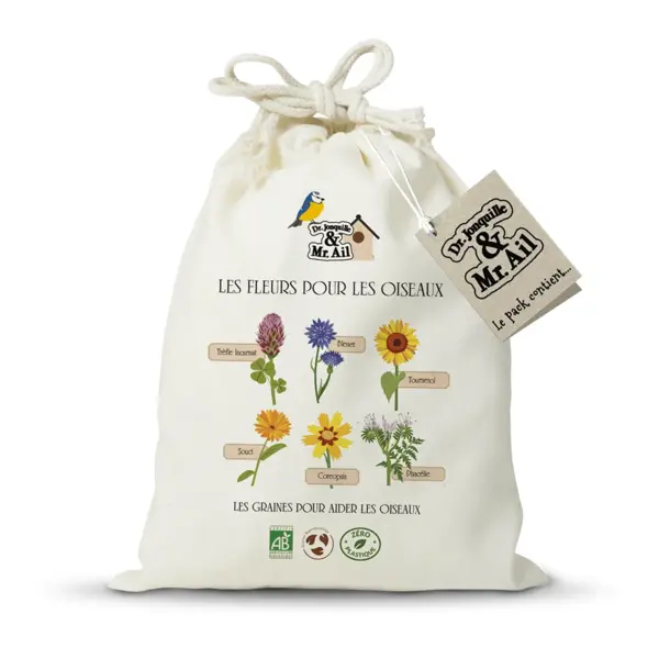Kit jardinage : les fleurs pour les oiseaux 