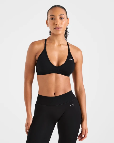 Adapt Seamless Strappy Sports Bra - Noir