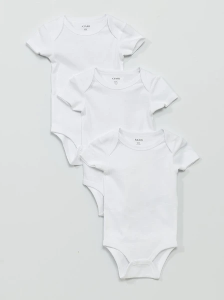Lot de 3 bodies en jersey