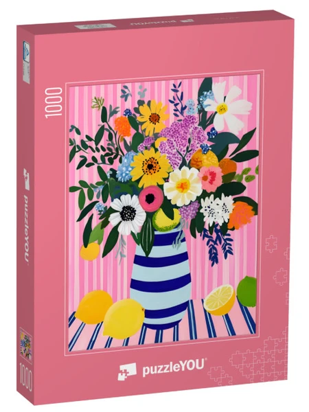 Puzzle de 1000 pièces « Douceurs sous une pluie de fleurs » | puzzleYOU