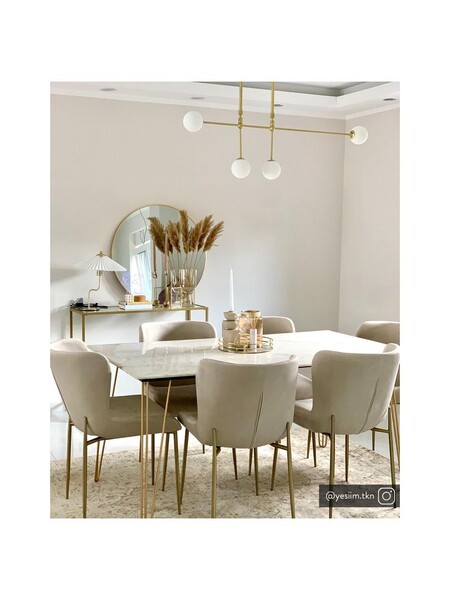 Grande suspension design métal doré Moon | WestwingNow