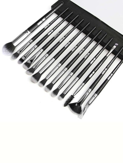 13 pièces Set de pinceaux de maquillage bicolore