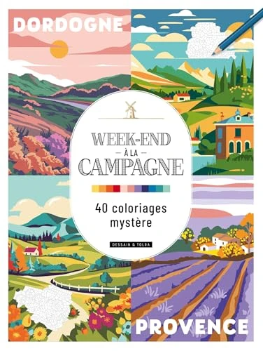 Week-end à la campagne - 40 coloriages mystère