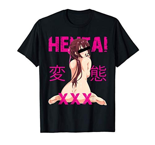 Hentai XXX, Ahegao Anime Manga Retro Otaku Japanese Design T-Shirt