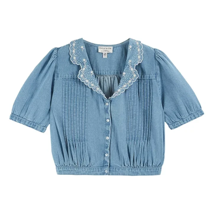 Blouse Boléro Denim | Bleu