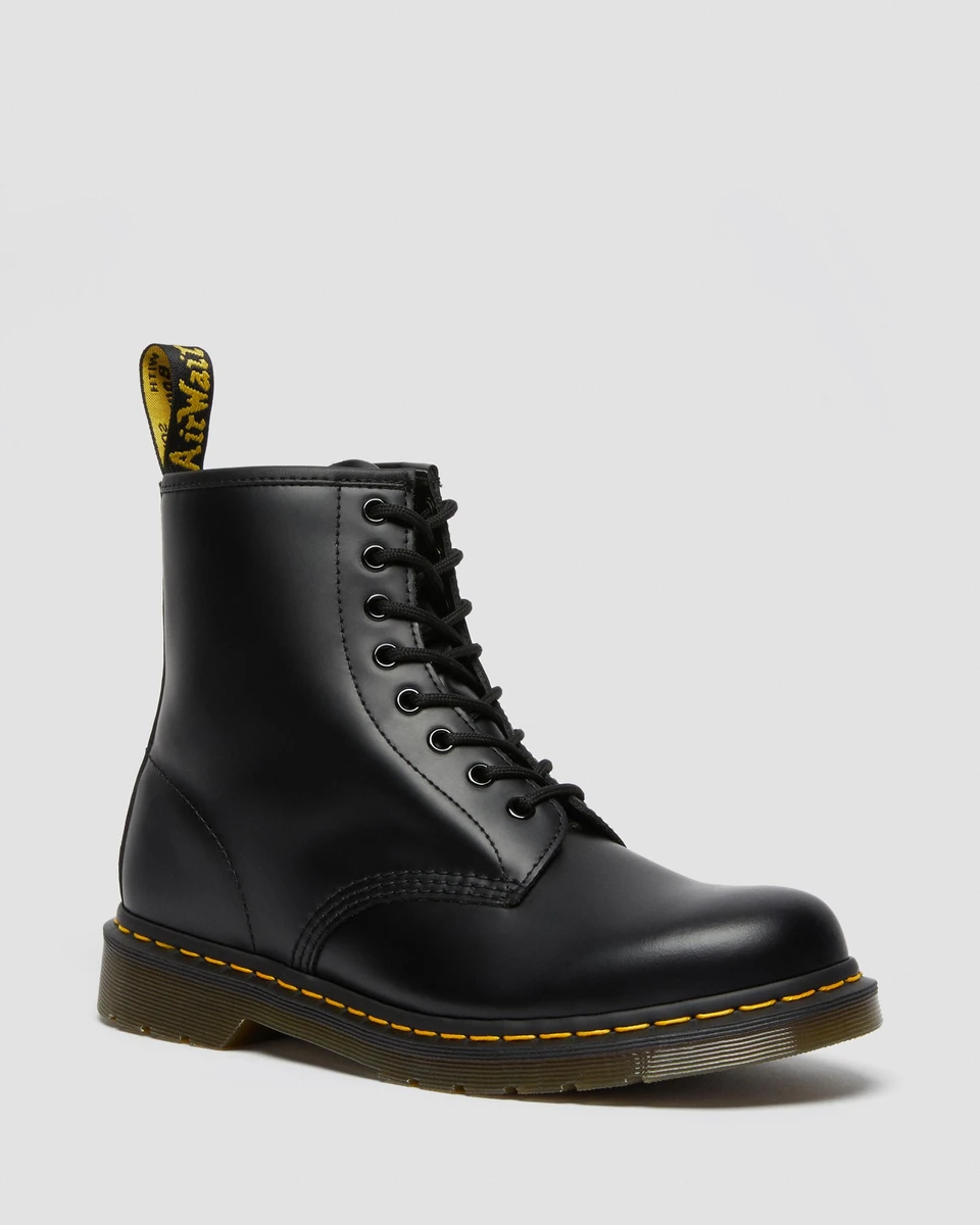 Boots 1460 en cuir Smooth à lacets en Noir | Dr. Martens